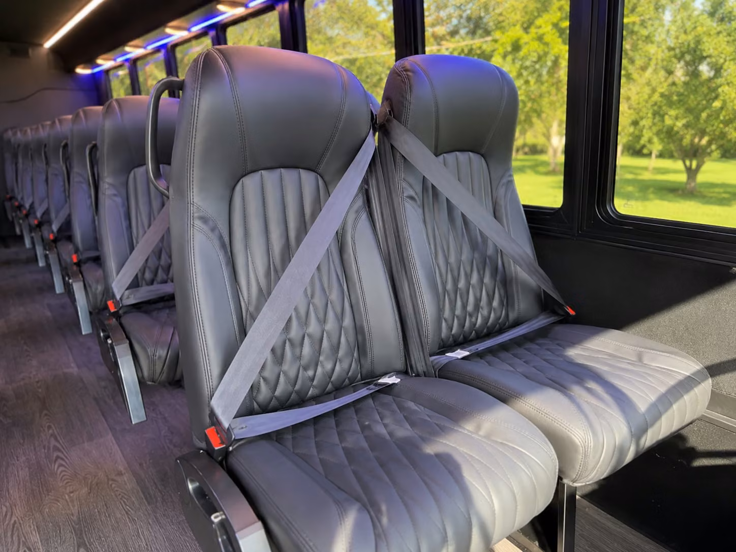 18 passenger minibus interior