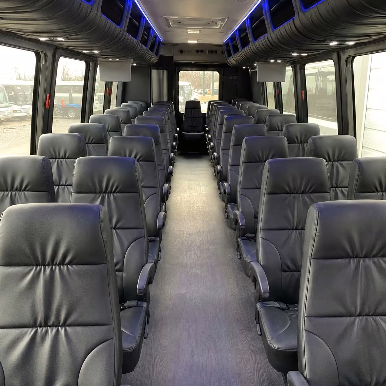 28 passenger minibus interior