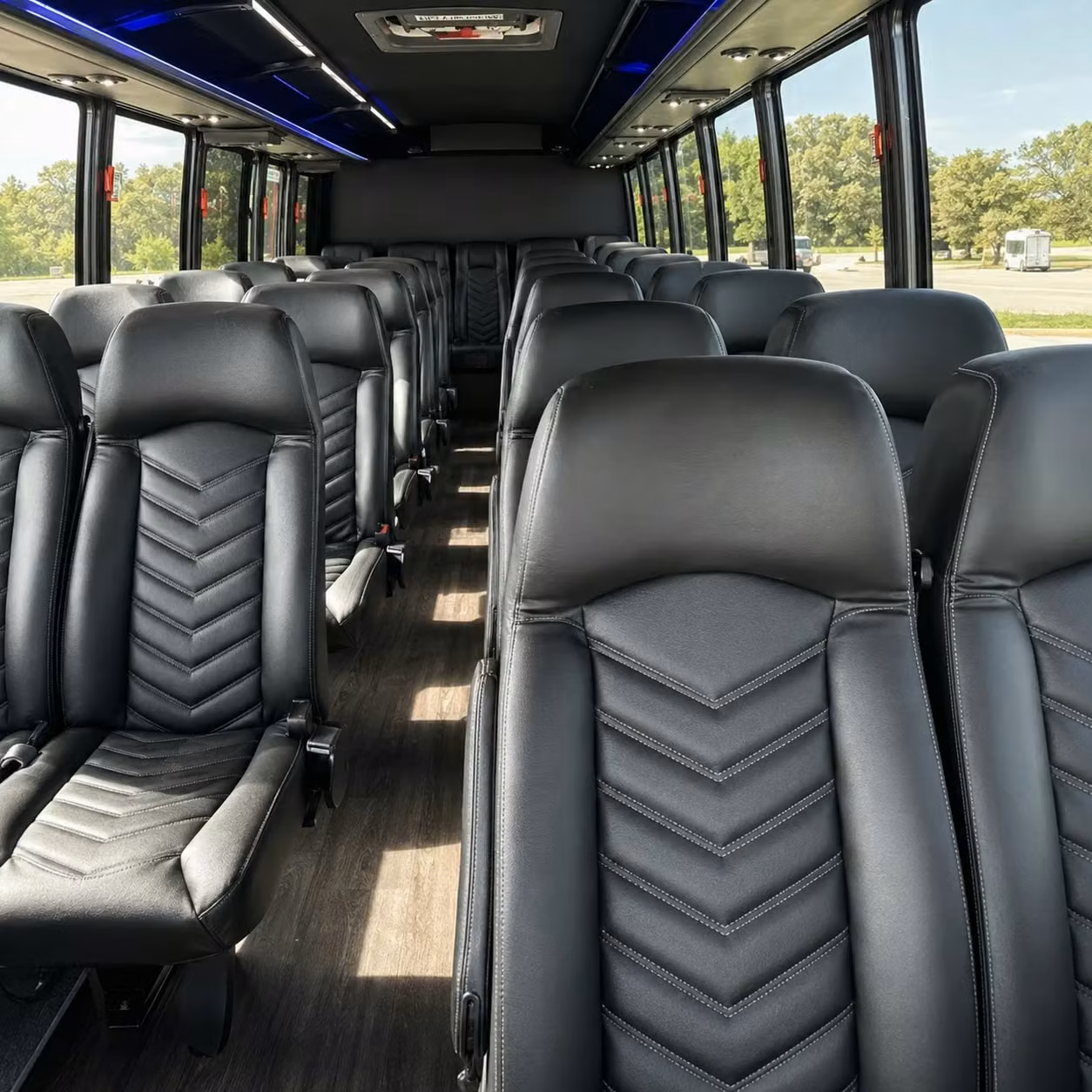 30 passenger minibus inside