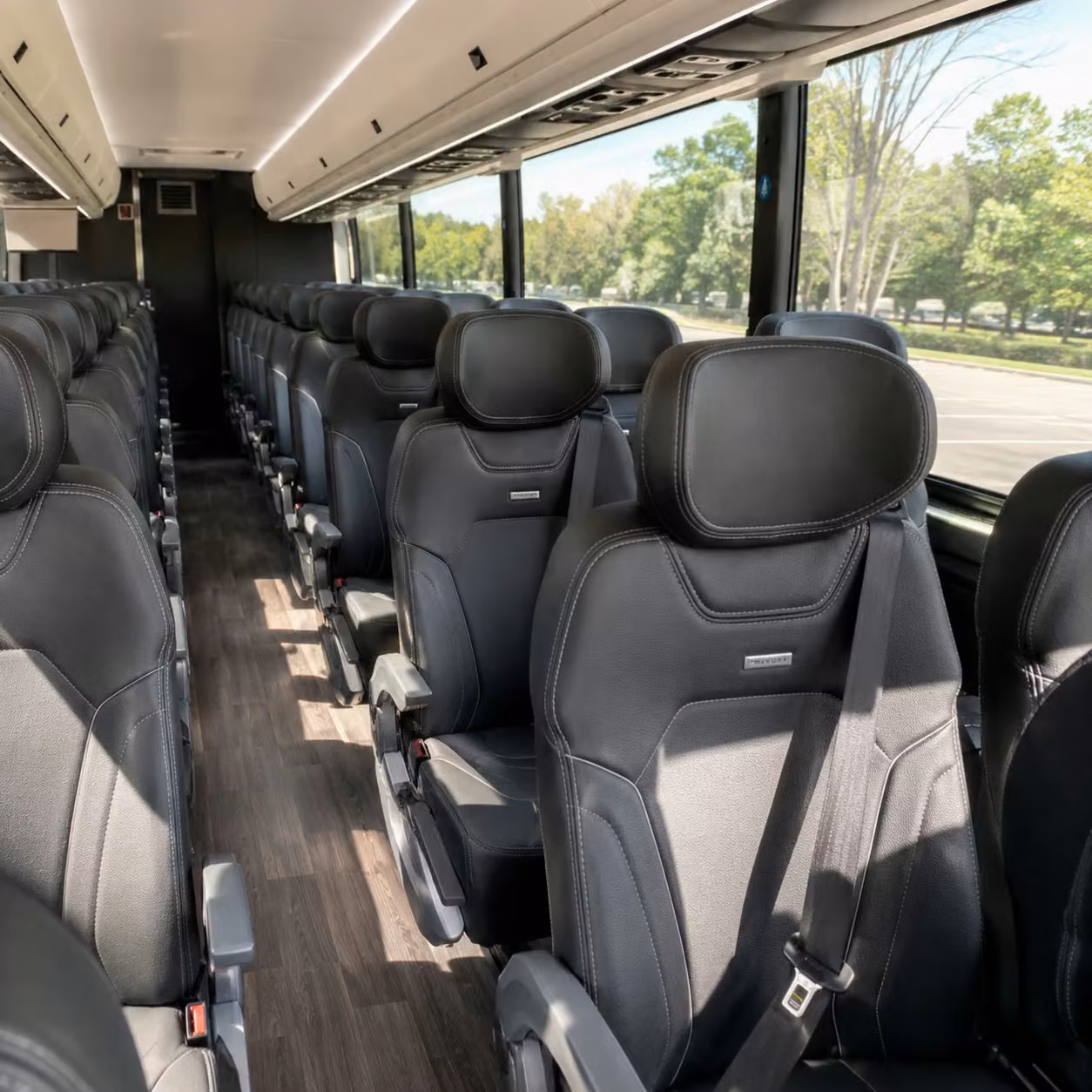 coral springs charter bus inside