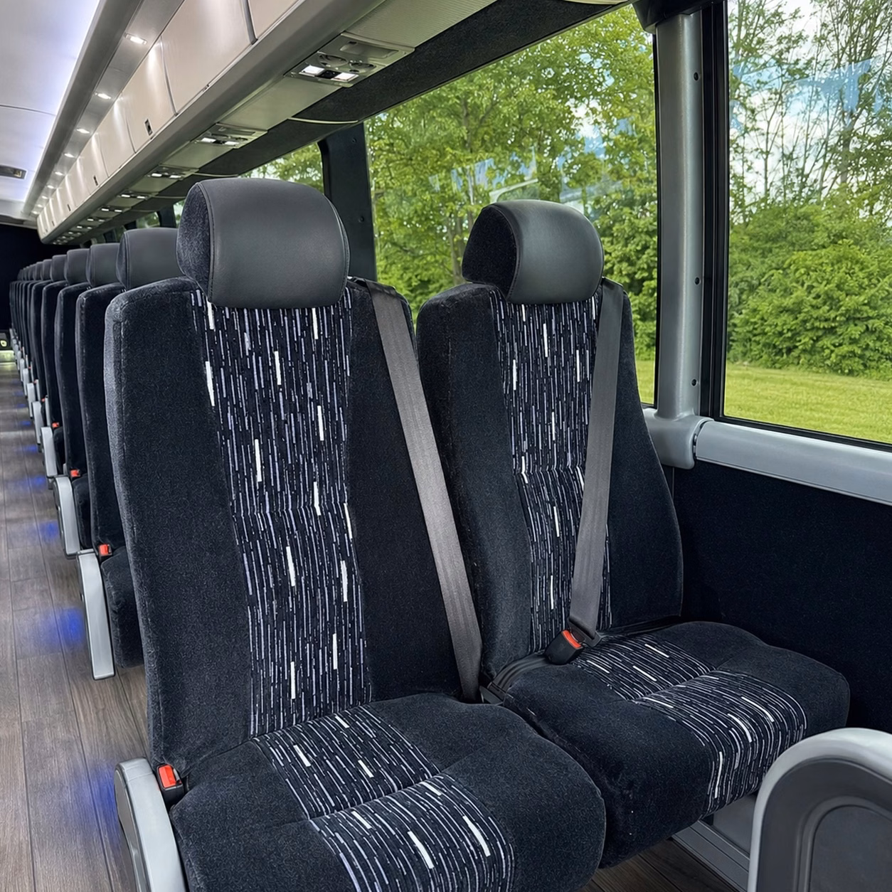 coral springs charter bus interior gallery