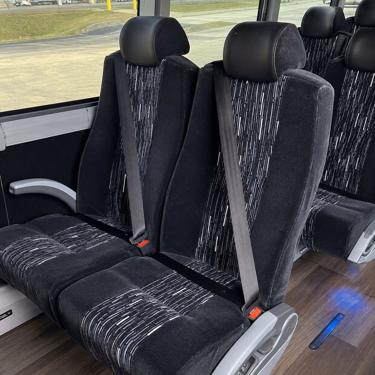 coral springs charter bus rental interior